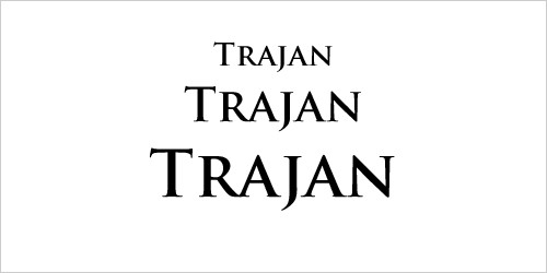 font chũ Trajan
