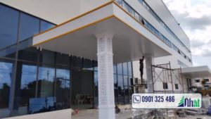 mái đón toà nhà