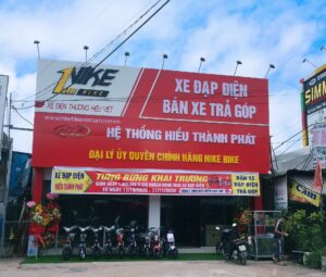 biển quảng cáo xe đạp điện