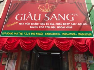 biển quảng cáo rèm cửa
